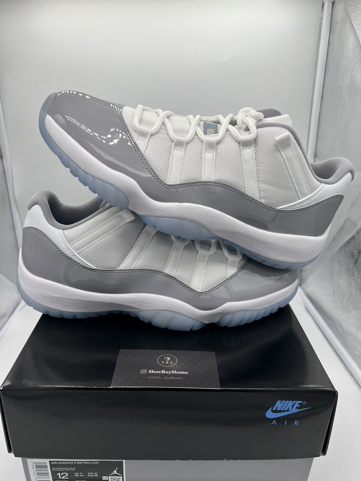 Brand New Air Jordan 11 Retro Low Cement Cool Grey AV2187-140 Fast Shipping