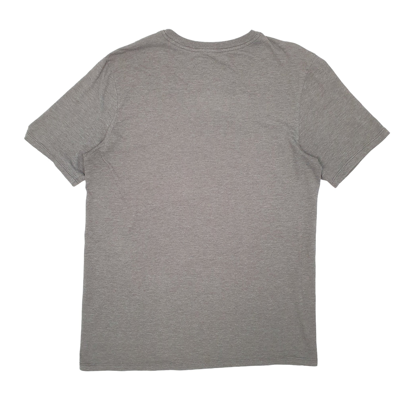 NIKE Grey T Shirt Tee Big Swoosh Short Sleeve Cotton Mens M image 2