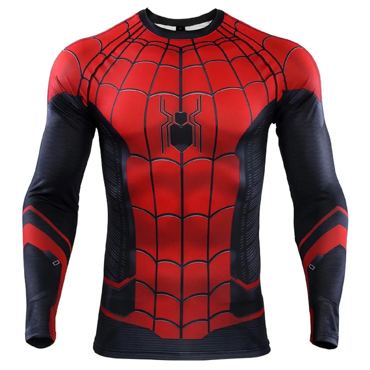 Men's T-shirts Spider Superhero Compression Tights Long Sleeve