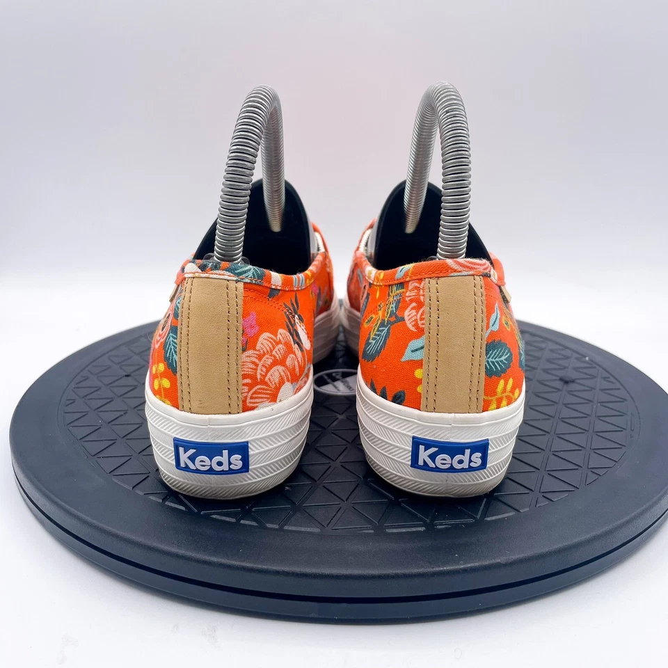 Zapatos Keds Rifle Paper Co Triple Cubierta Naranja Plataforma Floral WF57634 Wms 6.5 Foto 3 de 4