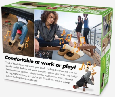 TOE TUNES Prank Gag Funny PARODY Joke Gift Box Fake musical