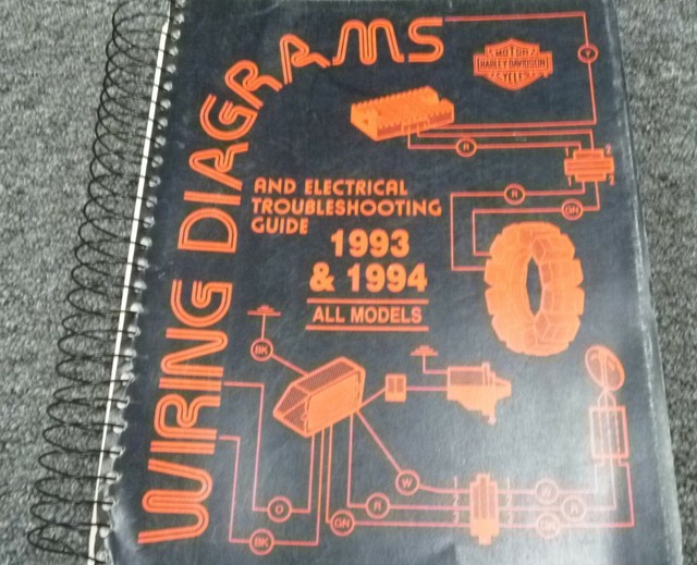 1993 Harley Davidson Wide Glide Motorcycle Electrical Wiring Diagrams