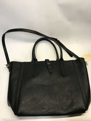 Women cross Black  Shoulder Purse handle straps Universal Threads Flux Leather