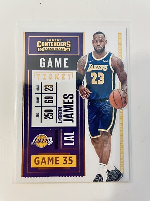 LeBron James (LAKERS) 2020-21 Panini Contenders GOLD Saisonkarte Sammelkarte