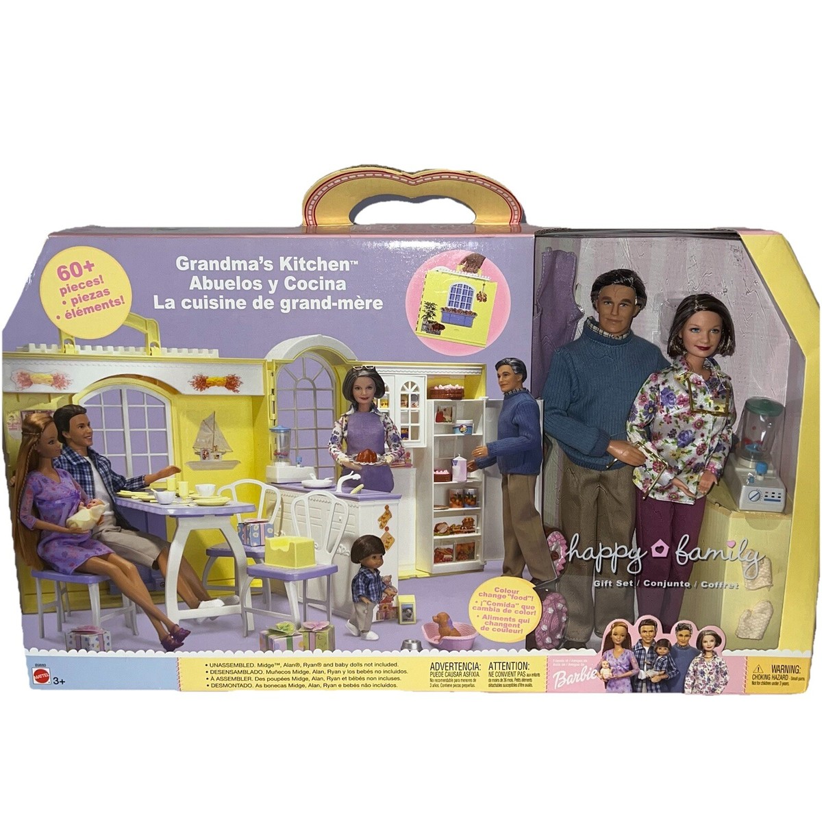 Barbie: HAPPY FAMILY GRANDPA & GRANDMA'S KITCHEN GIFT SET 2003