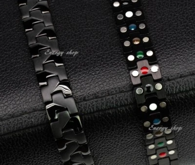 BIOENEREGY TITANIUM Magnetic GERMANIUM Energy Armband Power Bracelet JADE 7in1 Copper