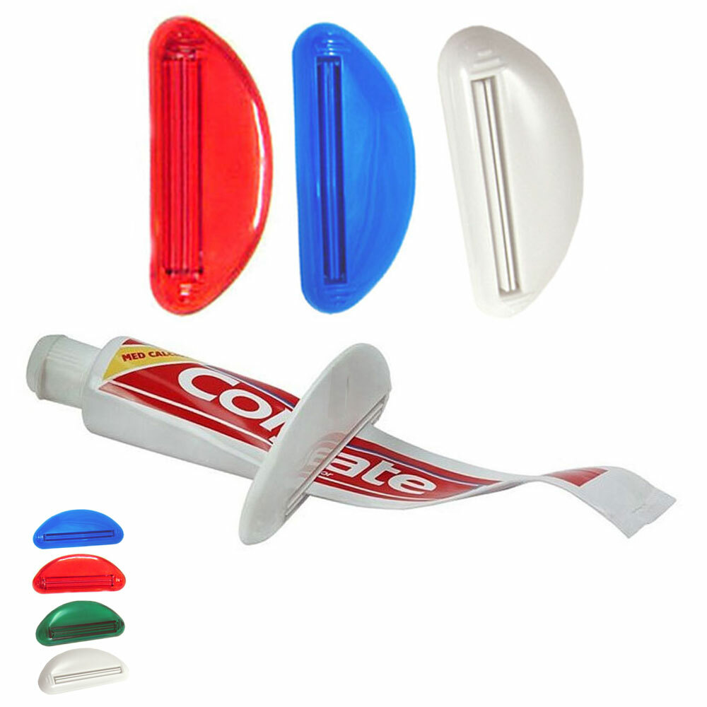 3 Ez Plastic Tube Squeezer Toothpaste Dispenser Holder Rolling Bathroom Extract (7795735109182)