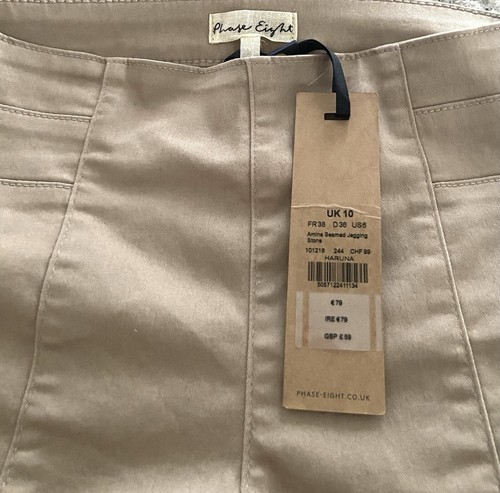 £59 • PHASE EIGHT • Stone Amina Seamed Jegging Sz 8-10 UK. BNWT. L28” - Picture 7 of 7