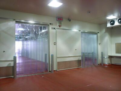 4' x 7' Strip Curtain Door 48'' x 84''  Cooler Freezer 6'' NSF Walk In Vinyl PVC