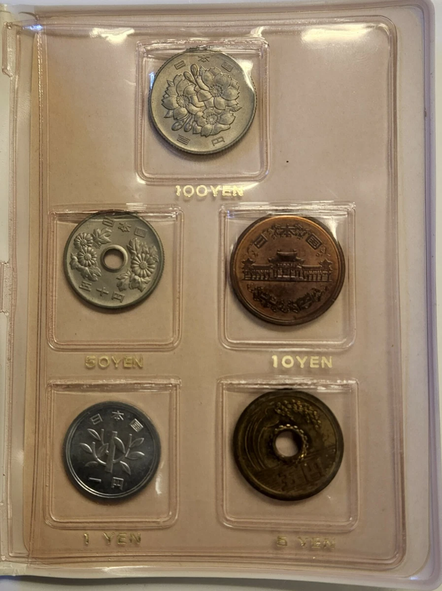 1969 Mint Bureau Ministry Of Finance Japan Uncirculated 5 Coin Set w/OGP Rare