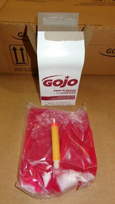 Two GOJO Pink and Klean Skin Cleanser,800 ml Bag-In-Box Refill Bottle, 2 Refills
