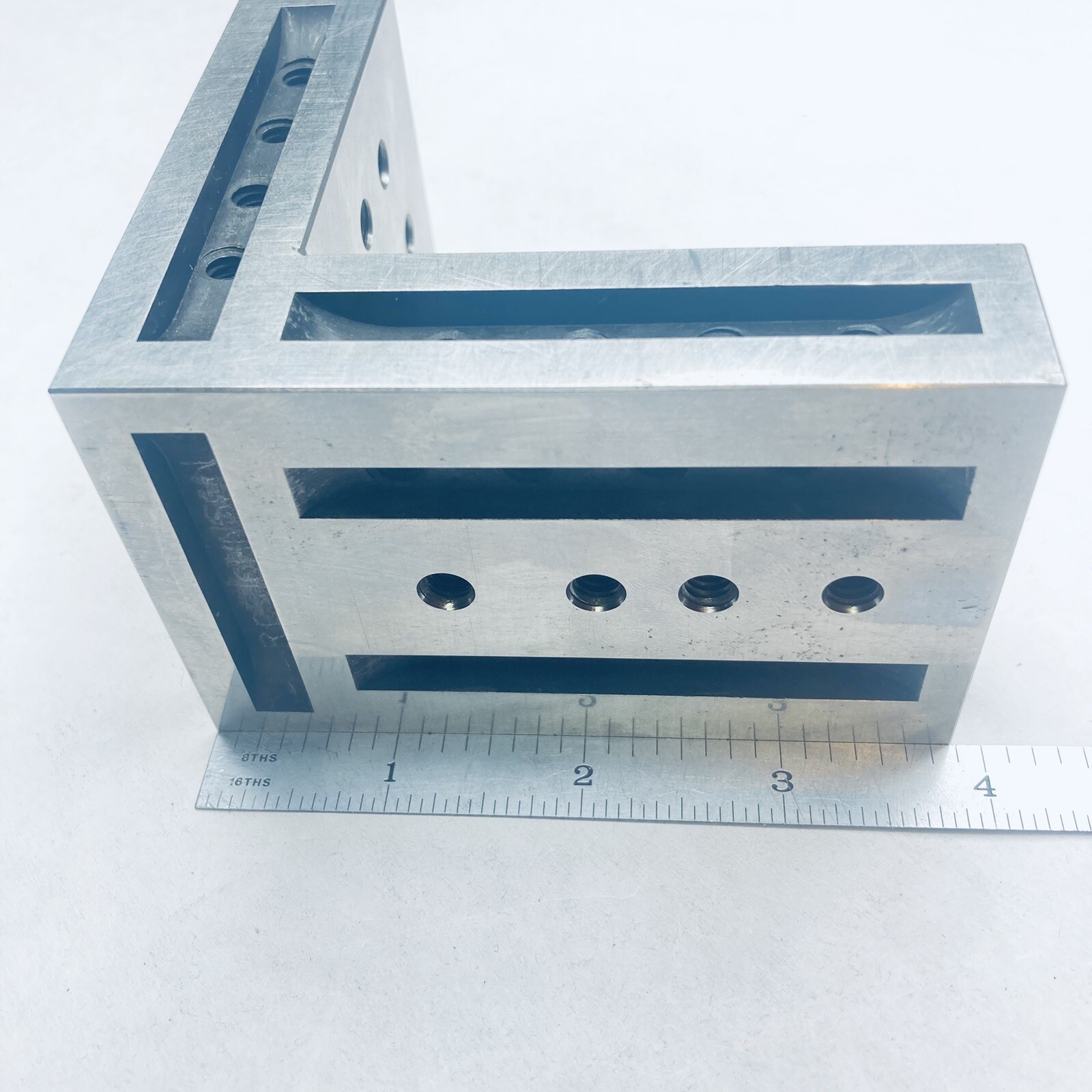 Angle Block Hardened & Ground - Machinist Made 2-1/2 x 3-3/8 x 3-7/8 H - USA