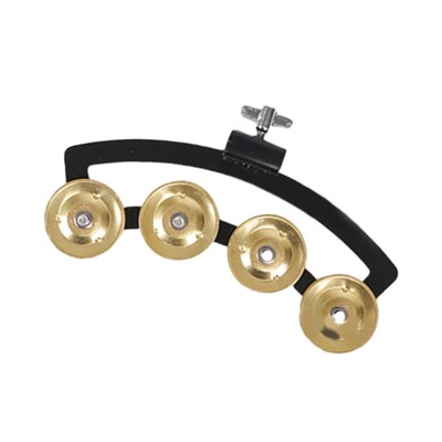 Hi Hat Tamburin mit Halterung Instrument leicht montierbar Musik Rhythmus