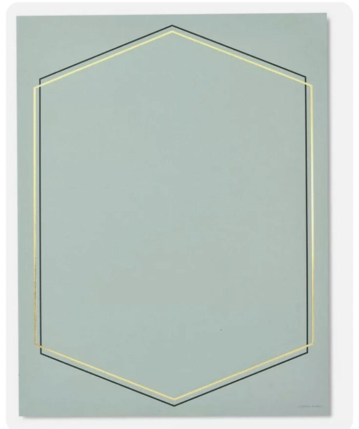 3 Gartner Studios плоский стационарный бумаги новый 20 штук 8,5 x 11 бирюзовый с золотой фольгой - Изображение 3 из 4