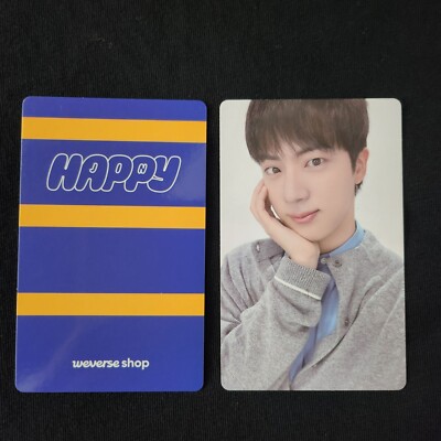 JIN DEBUT EP 'HAPPY' OFFICIAL ALBUM PHOTOCARDS [LUCKY DRAW