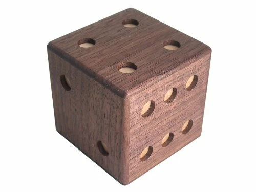 Japanese Yosegi Karakuri Gimmick Japanese Puzzle Box Dice Wooden