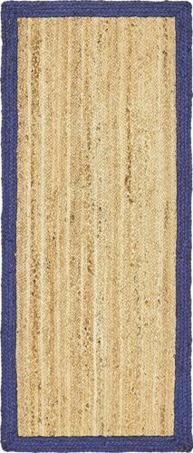 Runner jute Rug Rectangle Braided Handmade Carpet Home Decor Modern Look Rugs - Picture 12 of 12