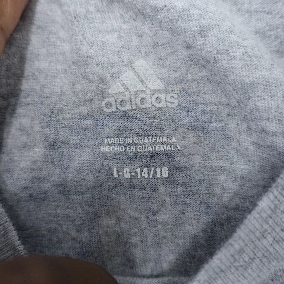 Camiseta Adidas Niños Grande (14/16) Gris Philadelphia 76ers Gráfico Franklin Foto 2 de 4