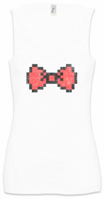 Pixel Bowtie Women Tank Top Red Bow Tie Suit Suits Fun Gamer Geek Nerd Gaming