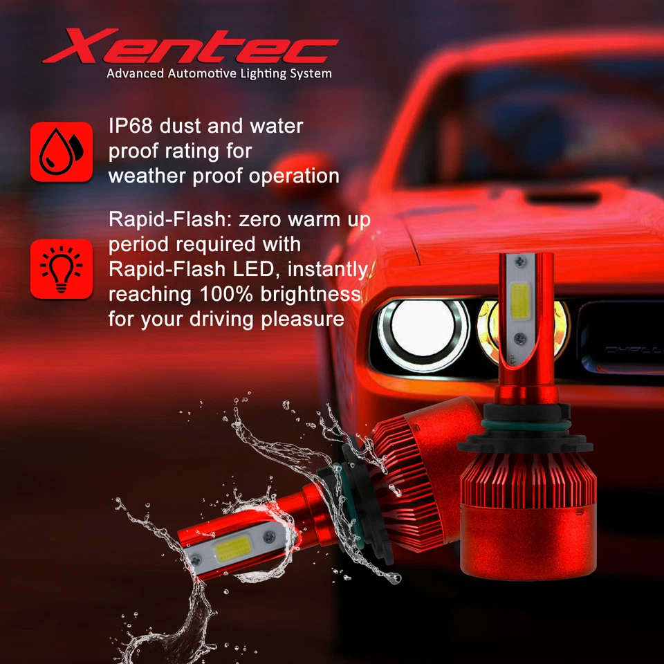 Xentec 120W 12800lm LED Kit Lights Bulbs color 6K 6000K for H8 H9 H11 size HID - Image 3 of 4