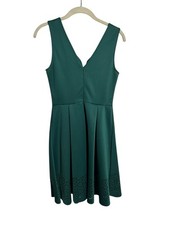 Francesca's Alya Sleeveless green Dress Womens Size Small Reveal