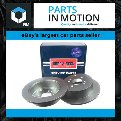 2x Brake Discs Pair Solid fits KIA RIO Mk2 1.6 Rear 05 to 11 With ABS G4ED 262mm