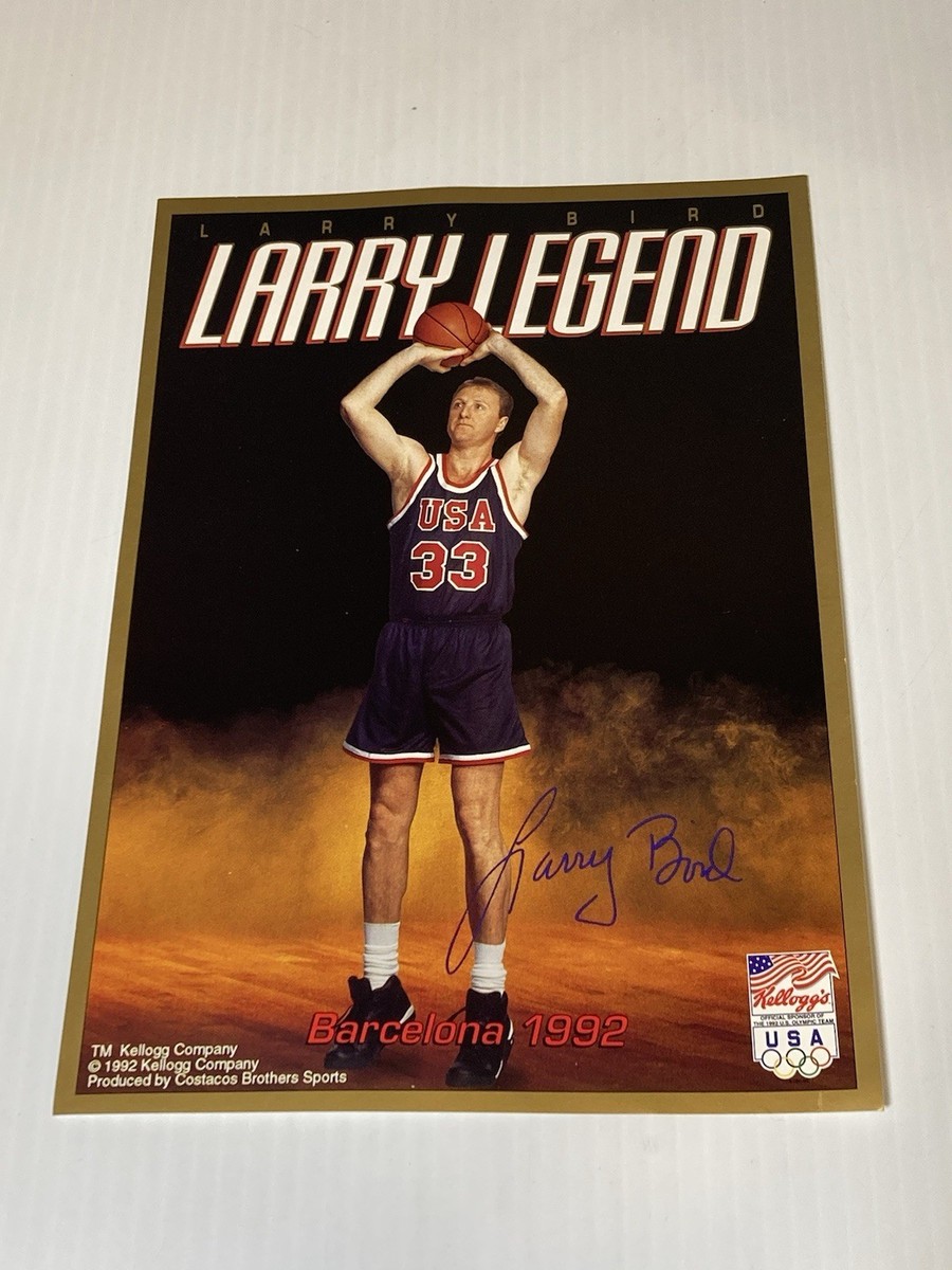 Kellogg 1992 USA Basketball Olympic Dream Team Poster Larry Bird