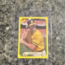 Classic Games 1987 Mark McGwire Rookie #17 Athletics Update Yellow Baseball Card