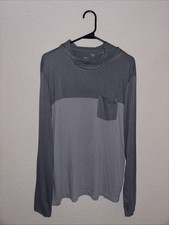 Free Fly Bamboo Hybrid Hoodie Mens Medium Slate Aspen Grey Sun UPF 50 NWT