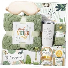 Self Care Gifts for Women Get Well Soon Gifts Basket, Birthday Gifts Sage Green