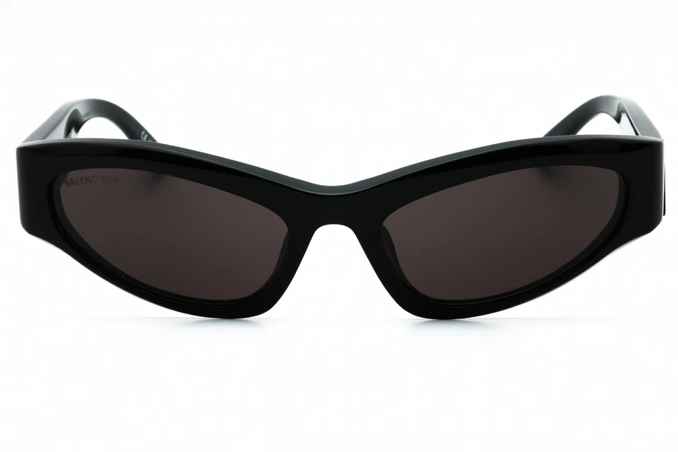 Gafas de sol BALENCIAGA BB0387S 001 marco negro lentes grises 58 mm Foto 2 de 4