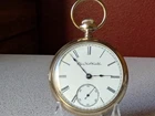 ANTIQUE ELGIN MODEL 5 GRADE 74 STEM WOUND & SET 11J 18S POCKET WATCH~KEEPS TIME
