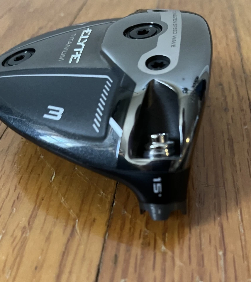 Callaway Elyte Titanium 3 Wood 15* 3 Fairway Wood Head with Headcover  - Image 3 of 4