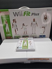 Nintendo Wii Fit Plus Game & Balance Board With Box Manual Complete TESTED 