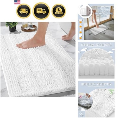 Bathroom Rug Mat, Non Slip and Super Absorbent Bath Mat, Machine Washable Qui...