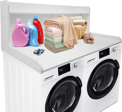 #ad #ad Universal Washer Dryer Countertop with 20quot; MDF Storage Shelf for Laundry Room $103.22