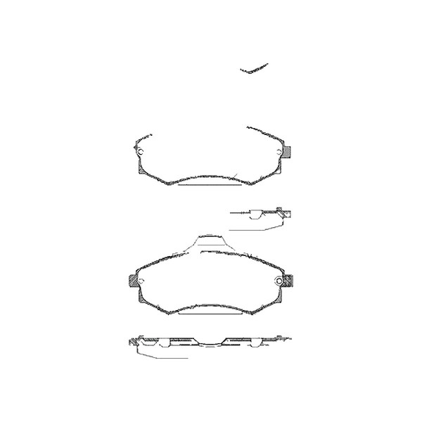 Bremsbelagsatz Scheiben 17,1 Mm Triscan FüR U.A. Hyundai Elantra-image