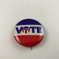 Vintage 1971 VOTE Political Campaign Button, Pinback