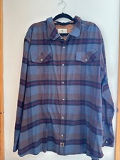 Men's Legendary Whitetail Long Sleeve Button Down Size 3XL Plaid Marron/Blue