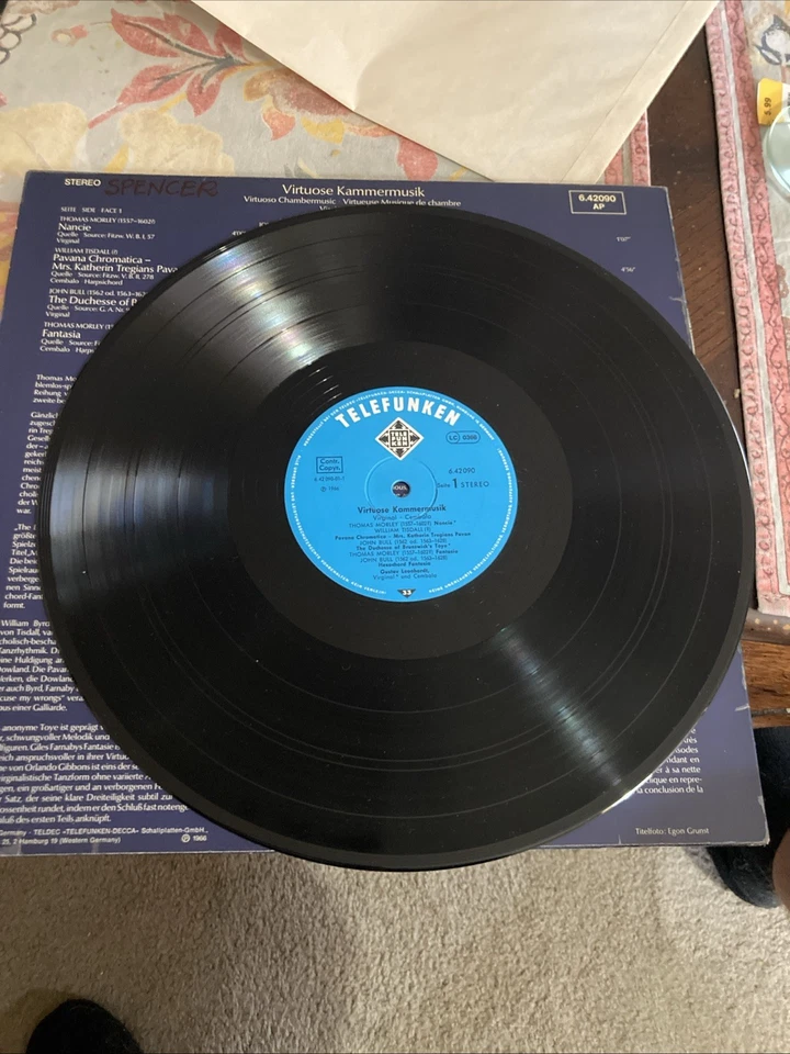 Gustav Leonhardt: Virtuoso Chamber Music, Telefunken 6.42090, 1966, EX/EX - Image 4 of 4