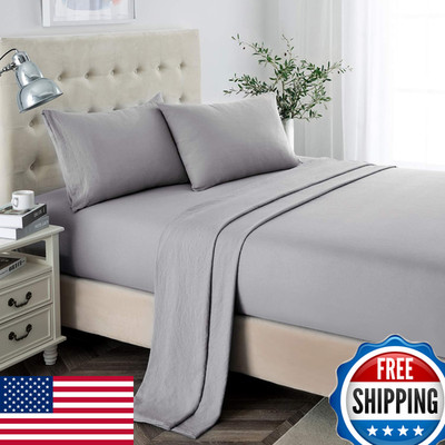 Lanest Housing Twin Xl Sheet Set 2400 Thread Count Soft Deep Pocket Microfiber