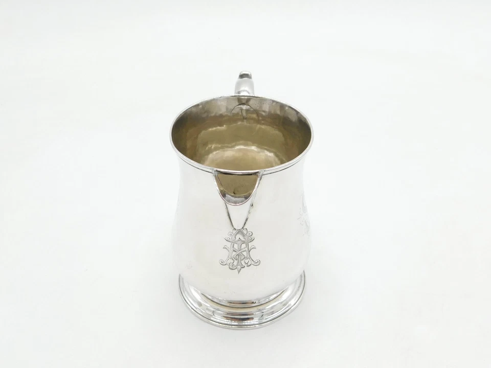 Jarra de plata esterlina Jorge II conversión jarra crema antigua 1759 Londres Foto 3 de 4