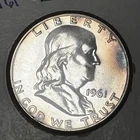 1961 50C Franklin Silver Half Dollar