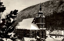 RPPC Black Church Brasov Romania vintage postcard k456