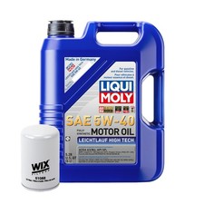 5L Liqui Moly Leichtlauf High Tech 5W-40 Wix Engine Oil Change Kit for E30 L6