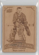 2023-24 Upper Deck Engrained Carved in Time Johnny Bower #CT-20 HOF k4s