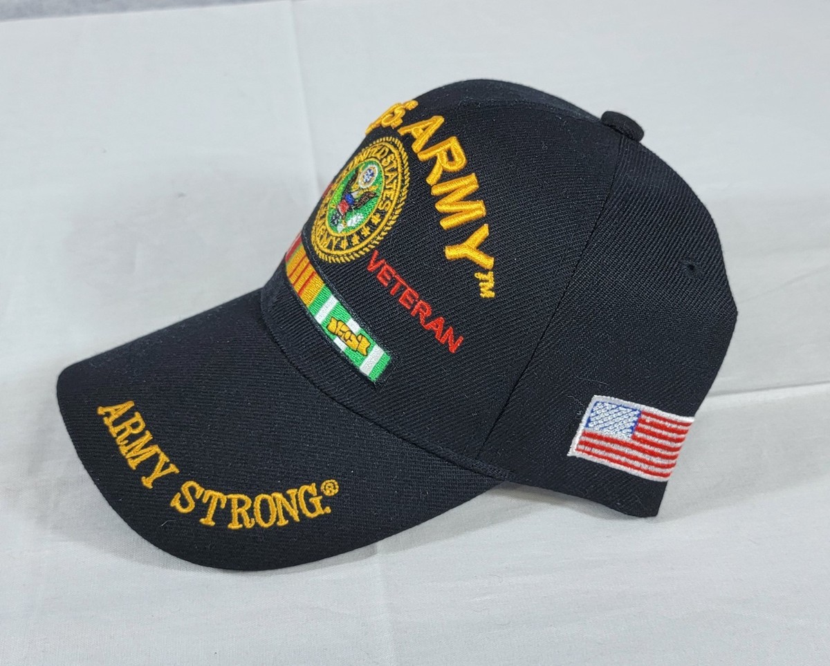 US Army Vietnam Veteran Army Strong Cap JM Warriors Adjustable Hat View 2