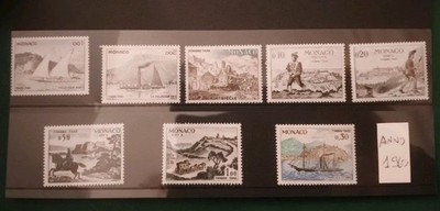 Monaco 1960 Briefmarken-Steuer Porto 8 Valori MH **