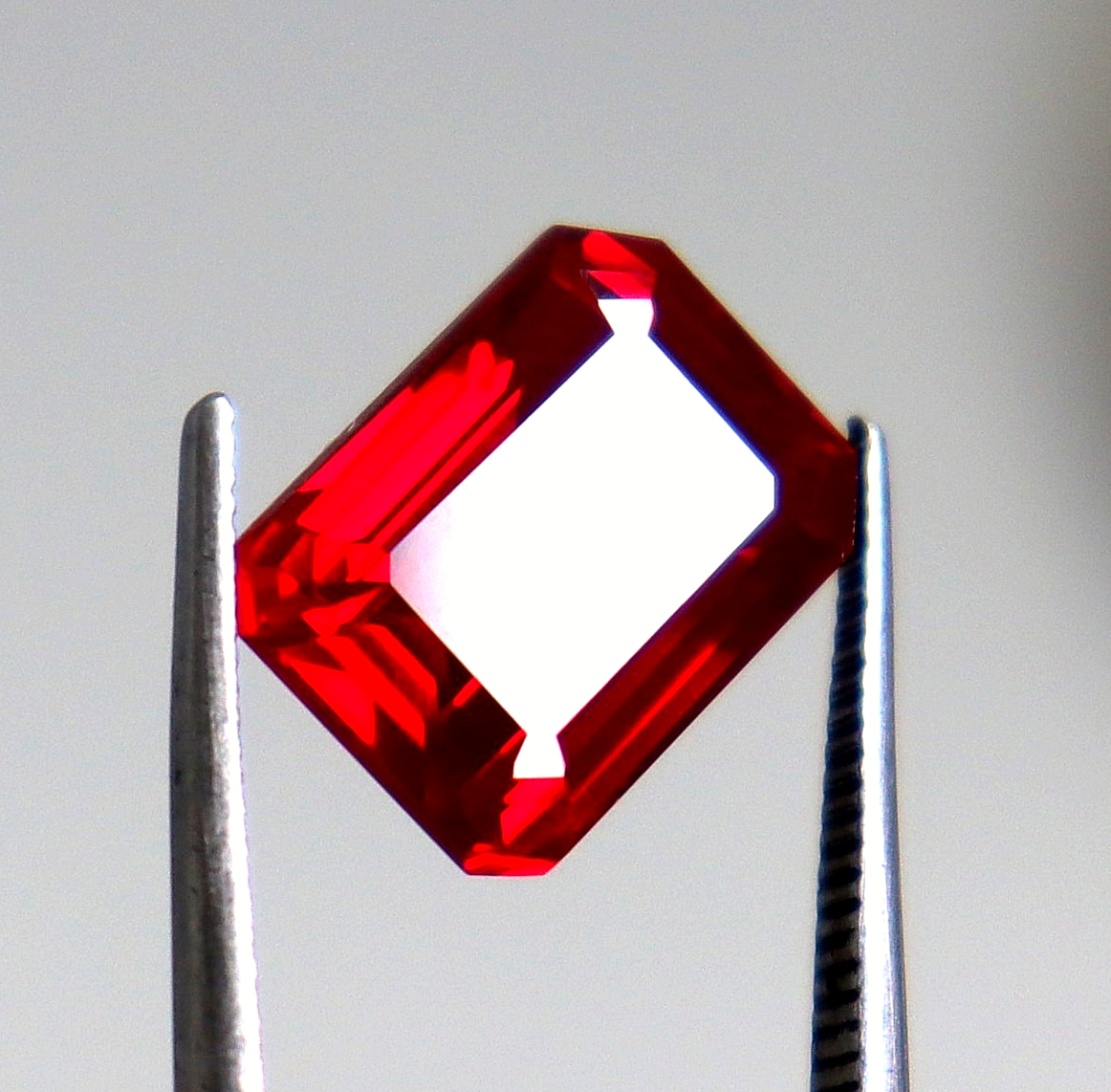 8.60 Ct Emerald Cut Burma Pigeon Blood Red Ruby Loose Gemstone Certified
