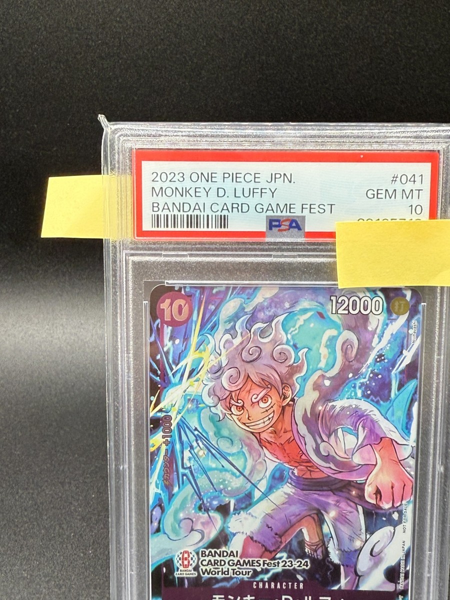 PSA 10 MONKEY D. LUFFY P-041 P BANDAI CARD GAME FEST PROMO ONE
